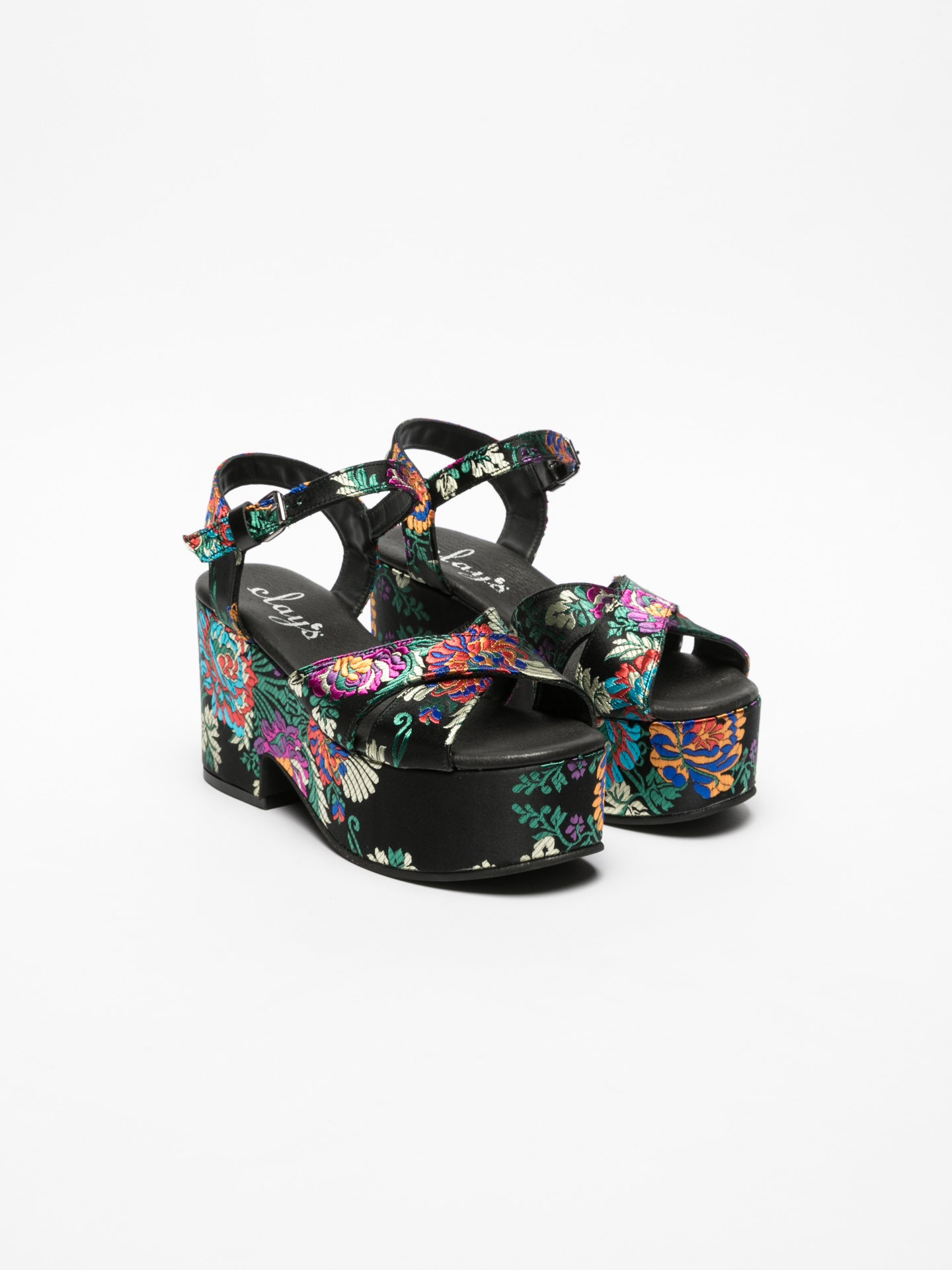 Clay's Sandálias de Plataforma em Preto